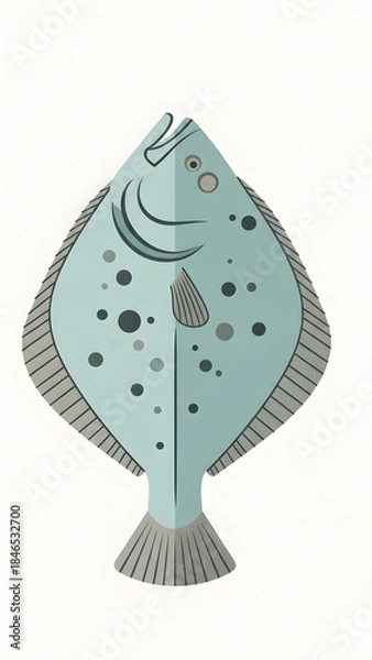 Obraz Ceramic Fish Decorative Figurine with Spots.