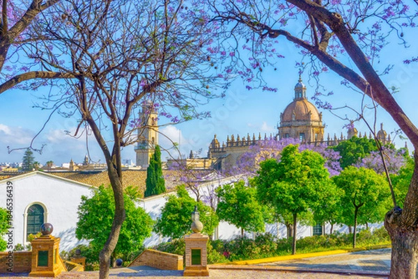 Fototapeta Cityscape of Jerez de la Frontera, Spain