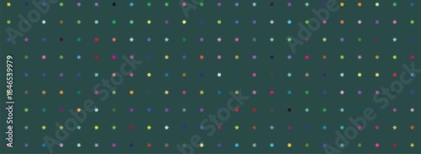 Fototapeta Seamless vector design featuring retro green and blue polka dot patterns on a vintage paper texture wallpaper backdrop for 2011 and 2012 year calendars