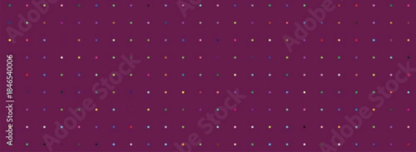 Fototapeta Seamless vector illustration of a pink abstract background with a vintage polka dot pattern and light blue circle textures for decorative wallpaper design