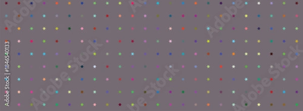 Fototapeta Seamless vector wallpaper design featuring a vintage polka dot pattern of grey and pink rain drops on a screen texture backdrop for artistic mosaic tile decoration