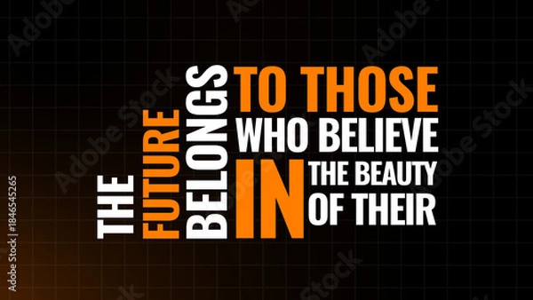 Obraz Kinetic Text Animation 01