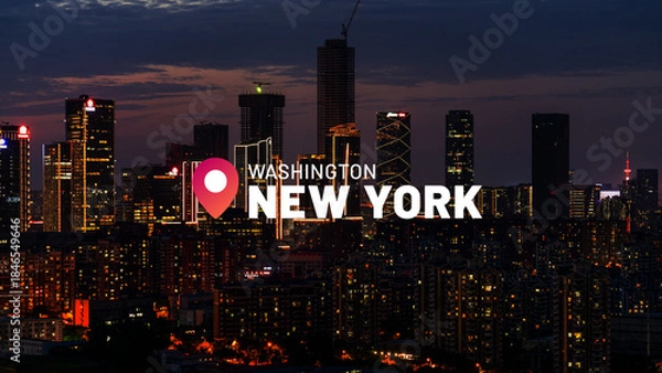 Obraz Gradient Location Title 01