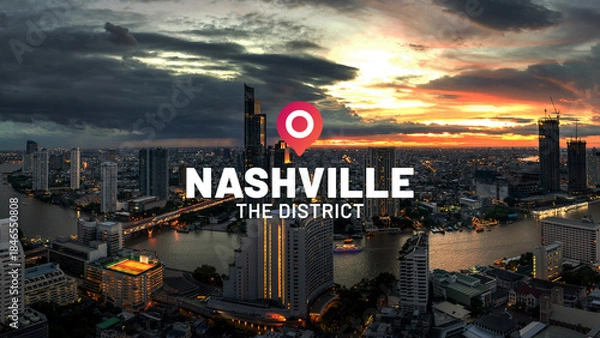 Obraz Gradient Location Title 05