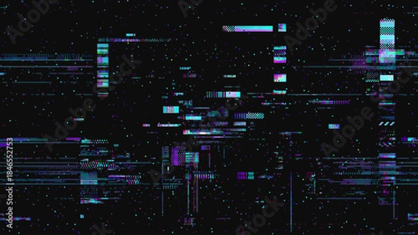 Obraz Abstract Digital Glitch Noise Background