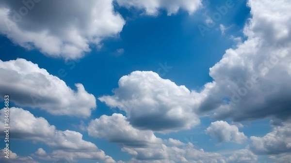 Obraz round white smoke clouds with background