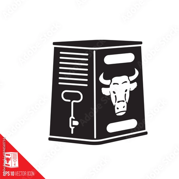Obraz Corned beef can vector symbol