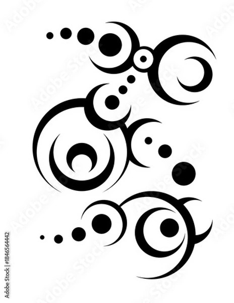 Obraz black and white abstract background