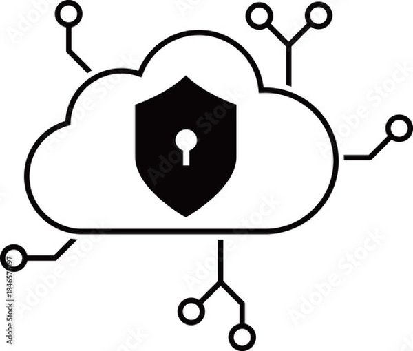 Obraz クラウドサービス　セキュリティのアイコン