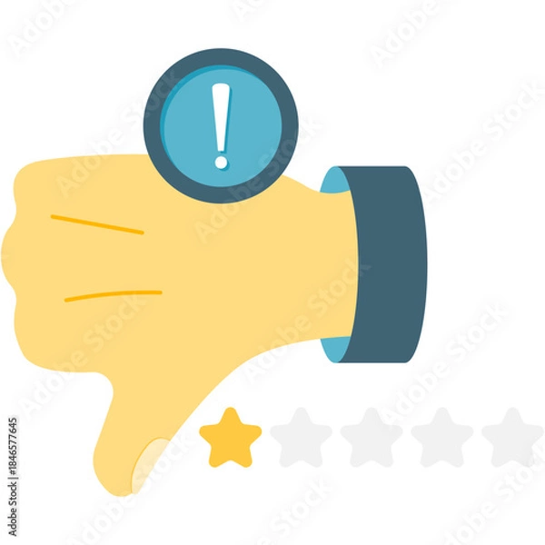 Obraz Thumbs Down illustration