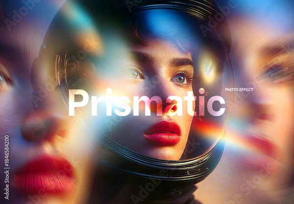 Obraz Prismatic Photo Effect Mockup