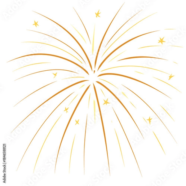 Obraz Beautiful Fireworks Explosion Element