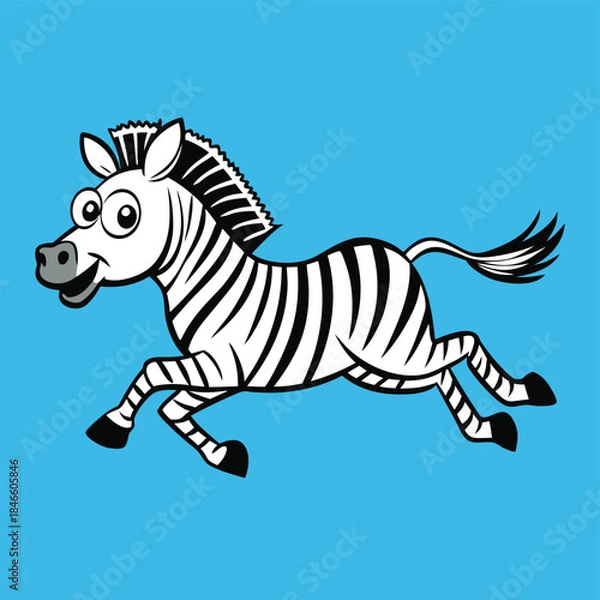 Obraz zebra vector illustration