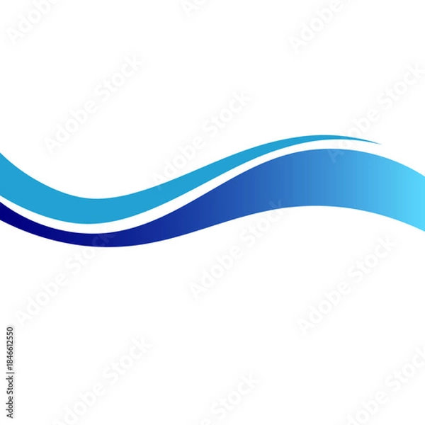 Obraz Business Wavy Element