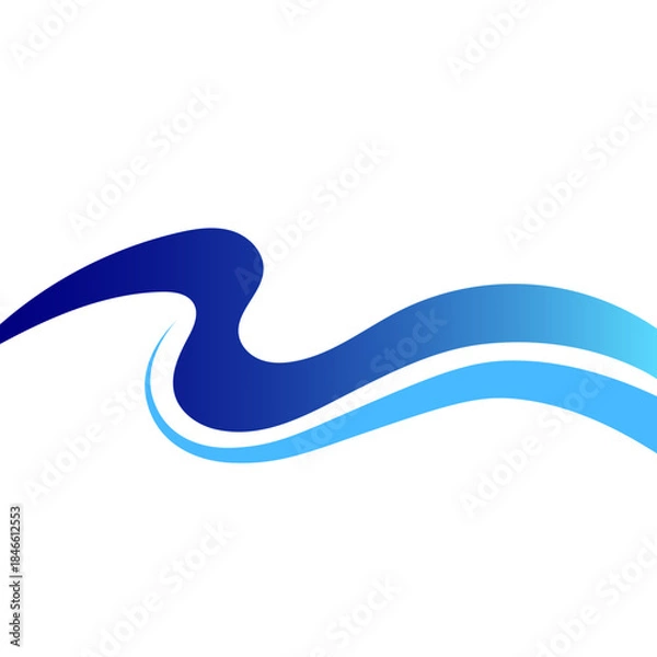 Obraz Business Wavy Element