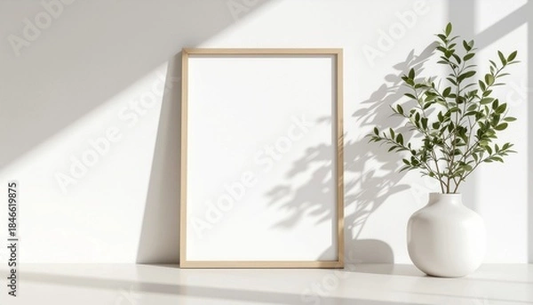Fototapeta Frame Mockup for Modern Home Interior Design
