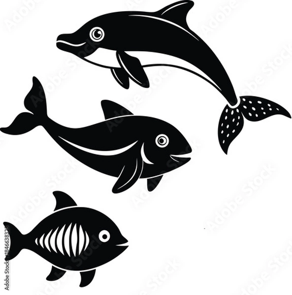 Obraz set of fish