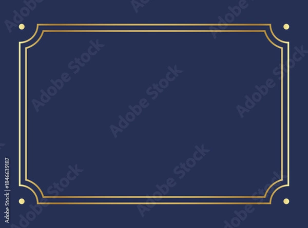 Obraz Elegant golden frame border