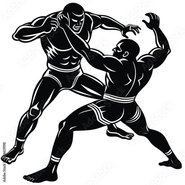 Obraz vector illustration of a football player