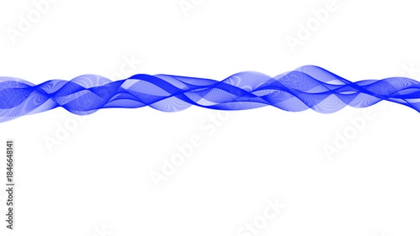 Obraz blue rope isolated on white