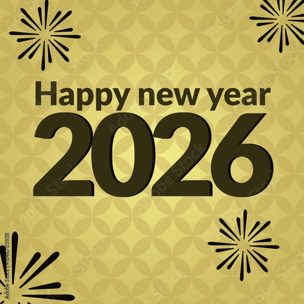 Obraz happy new year, 2026