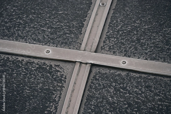 Obraz 車の車庫に積もる火山灰