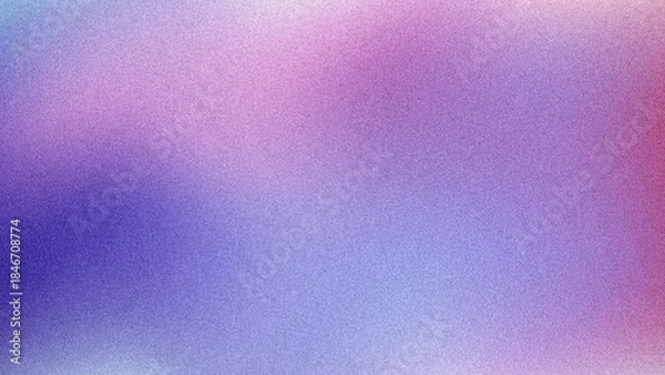 Fototapeta Grainy gradient white and purple colors background. Purple lavender color background with blurry and noise texture, design for banner, widescreen, wallpaper.