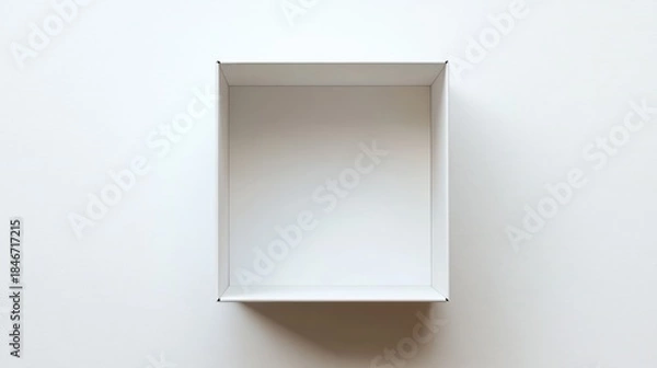 Obraz Empty white box on white background (1)