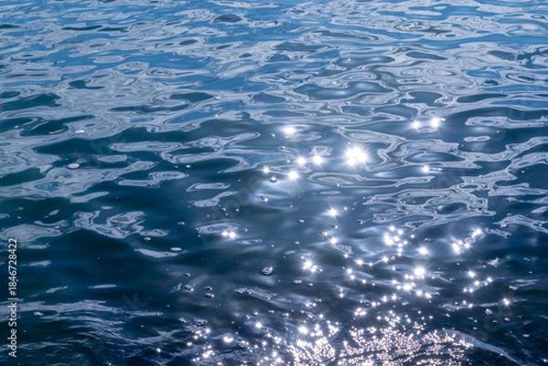 Obraz 水面にキラキラ輝く乱反射