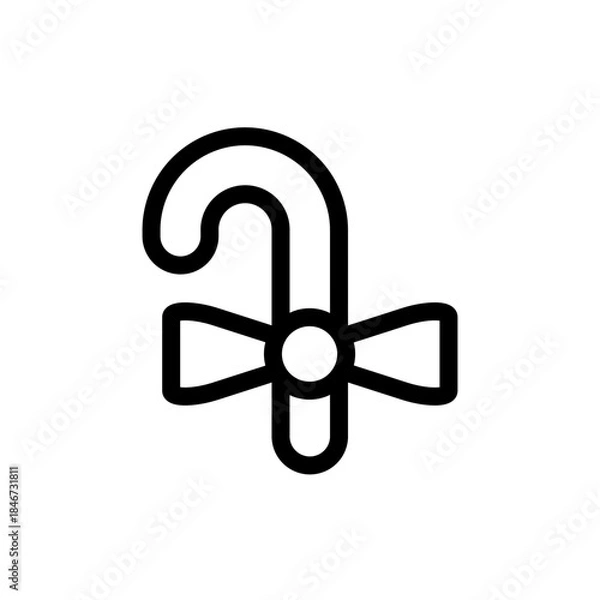 Obraz Candy Cane with Bow