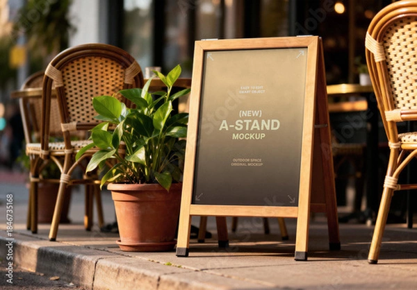 Obraz Outdoor A-Stand Mockup