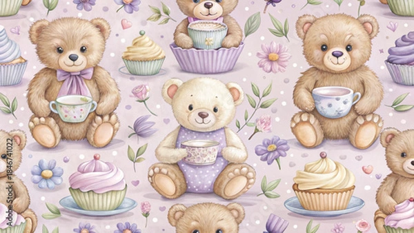 Fototapeta Gift box patterns vector background 