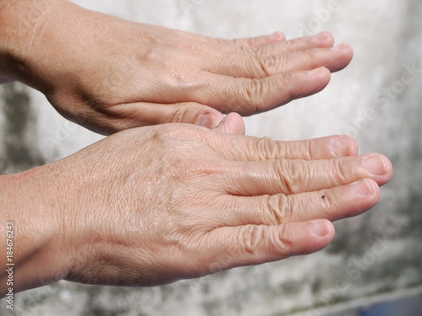 Fototapeta old hands