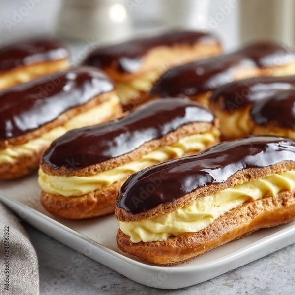 Obraz chocolate eclairs. 