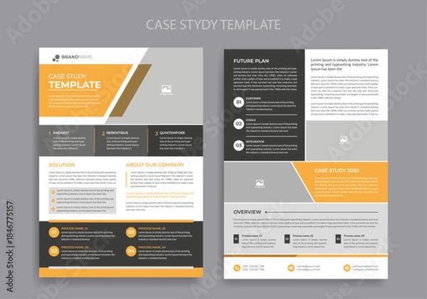 Obraz Business Case Study Template Design