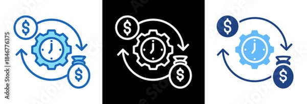 Obraz Cost Efficiency triplestyle icon