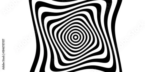 Fototapeta Rastr spiral. Spiral. The concentric circles. The silhouette of the spiral. Effect, hypnosis, the symmetry of the spiral.