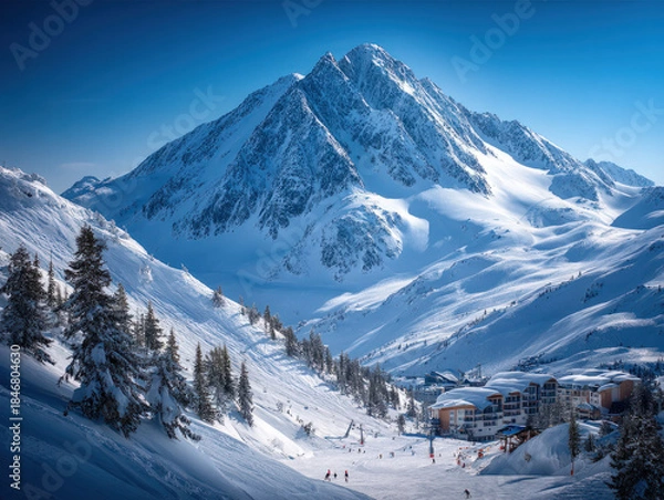 Fototapeta snow mountain