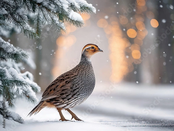 Fototapeta Turkey in the snow