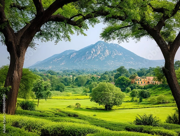 Fototapeta Tea farm plantation