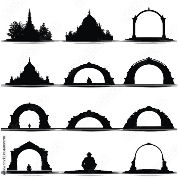 Obraz arch silhouette