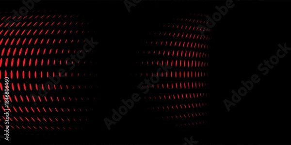 Fototapeta Red dot and black abstract background