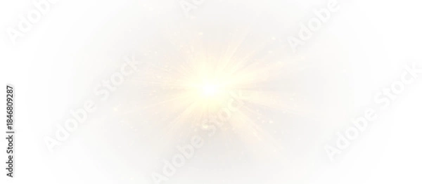 Obraz Glow star light flash beam optic luminous rays.
