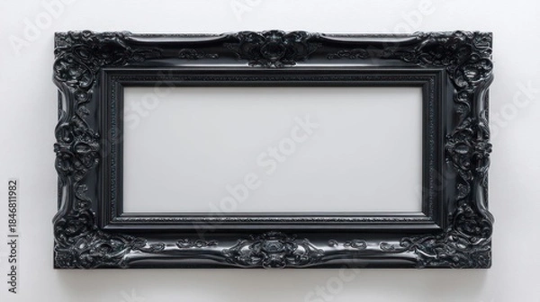 Obraz Ornate black picture frame