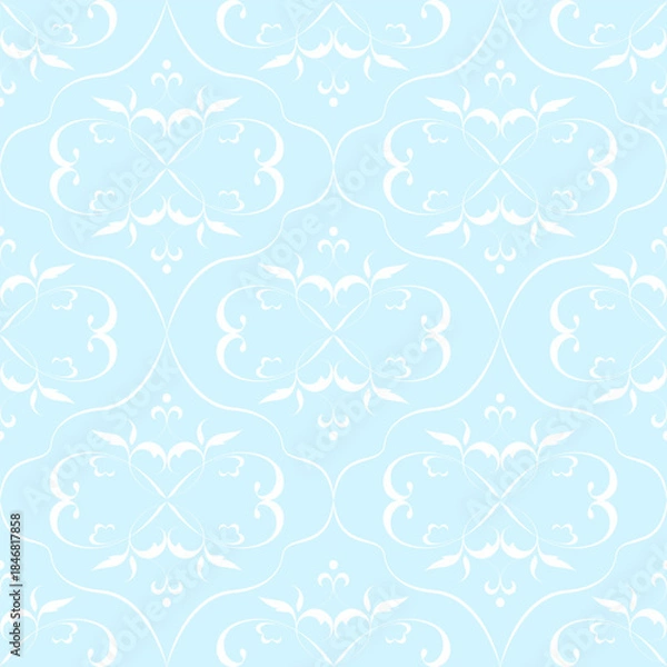 Obraz seamless botanical pattern of painted oriental motifs 