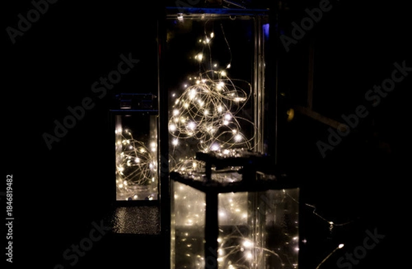 Obraz Christmas glow lights.