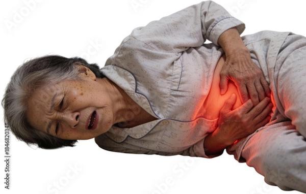 Obraz 복통으로쓰러진60대노인여성응급상황