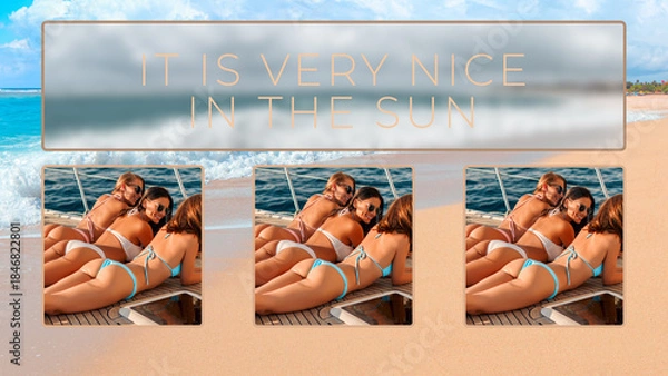 Fototapeta Let Us Fill These Boxes Overlay