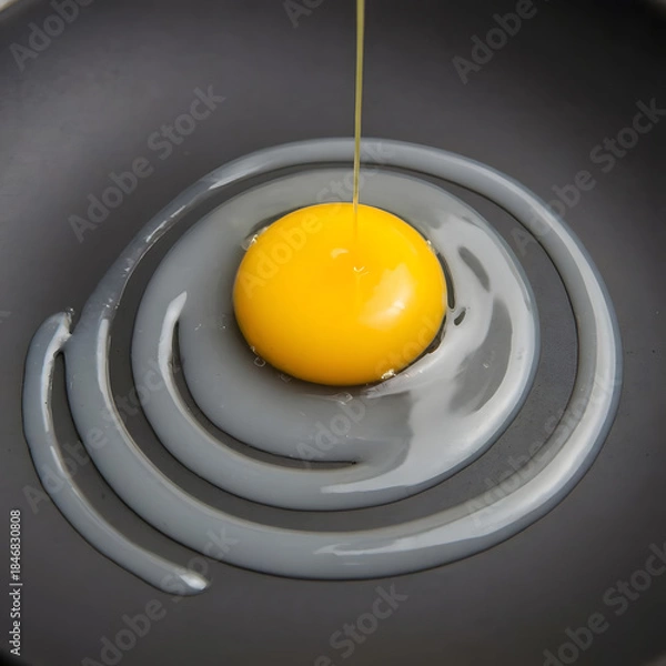 Obraz fried egg in a frying pan