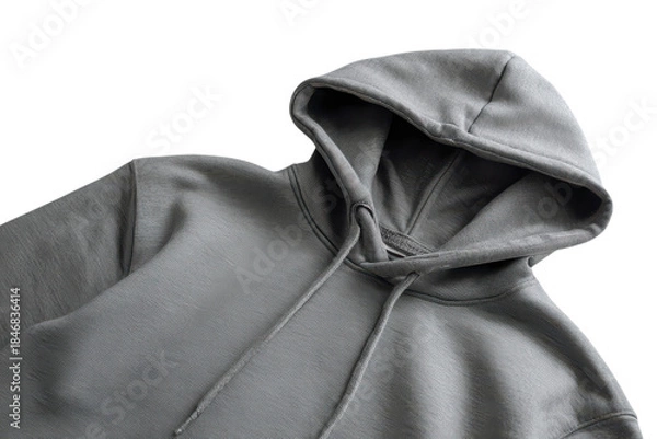 Obraz Hoodie garment arranged with drawstrings visible on transparent background